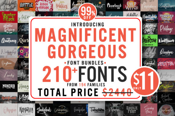 Download Magnificent Gorgeous Fonts Bundle - Magnificent Collection
