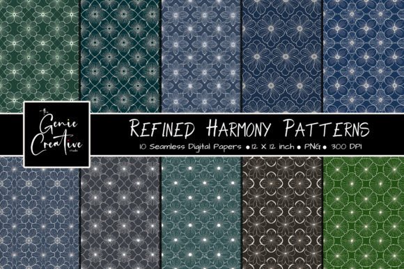 Download Refined Harmony Seamless Patterns Set - Refined Collection